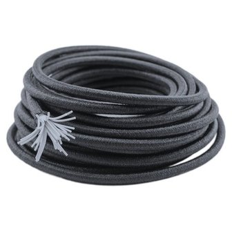 6mm elastiek in de kleur Zwart