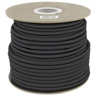 Elastisch Touw - 10 mm - ZWART - Rol 50 meter