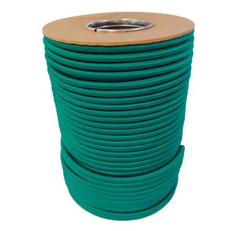 50 meter Elastisch Touw - Groen - 8mm - elastiek op rol