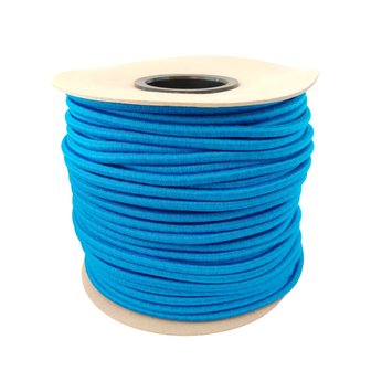 100 meter Elastisch Touw - Blauw - 8mm - elastiek op rol