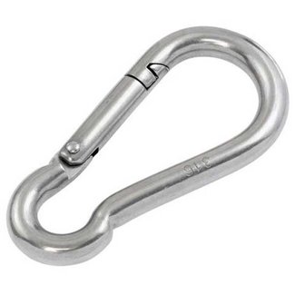 Karabijnhaak / carabiner 4x40mm -&nbsp;gegalvaniseerd