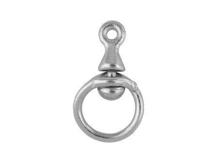 Kettingring met draaibare wartel - 5mm