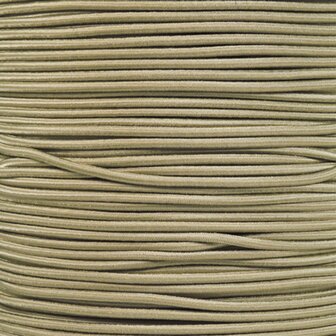 50 meter Elastisch Touw - 3mm - Zandkleur - Op rol