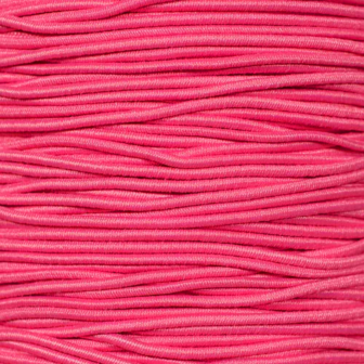 50 meter Elastisch Touw - 3mm - Fuchsia - Op rol