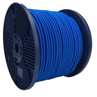 100 meter Elastisch Touw - 4 mm - Blauw - elastiek op rol