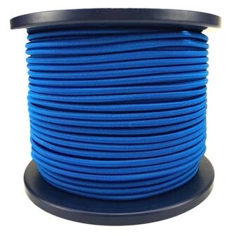 100 meter Elastisch Touw - 3 mm - Blauw - elastiek op rol