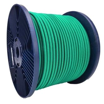 100 meter Elastisch Touw - 3 mm - Groen - elastiek op rol