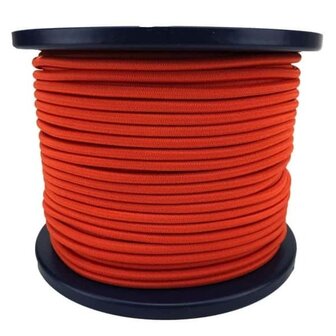 100 meter Elastisch Touw - 3 mm - Oranje - elastiek op rol