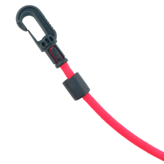 Kunststof musketon haak - Schroefklem - 8mm - Zwart