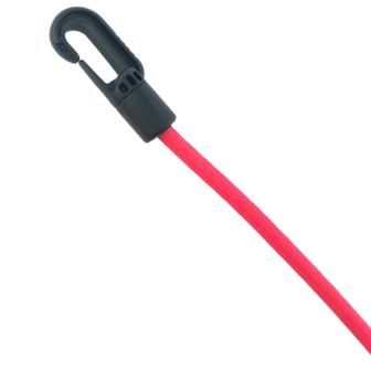 Kunststof musketon haak - Schroefklem - 8mm - Zwart