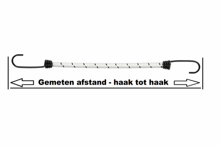 Snelbinder op maat &ndash; met haken - voor outdoor en watersport