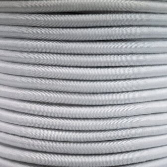 4 mm Elastisch Touw &ndash; Wit &ndash; Per Meter