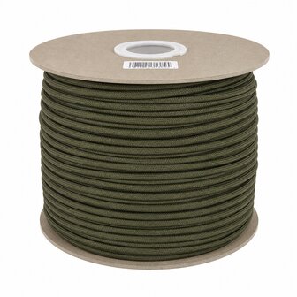 Elastisch Touw - 6mm - Camo groen - 50 meter op rol
