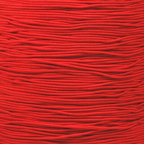 50 meter Elastisch Touw - 3mm - Rood - Op rol