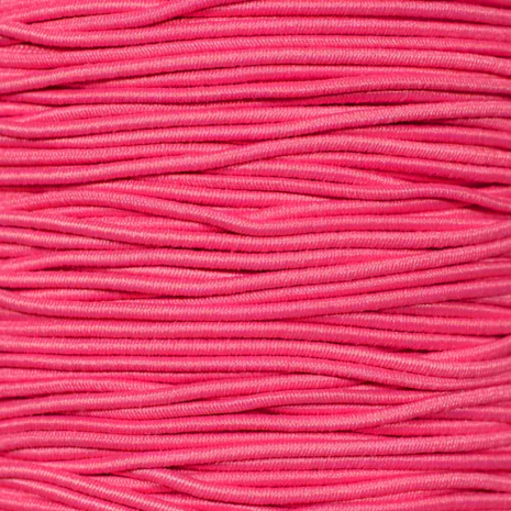 50 meter Elastisch Touw - 3mm - Fuchsia - Op rol