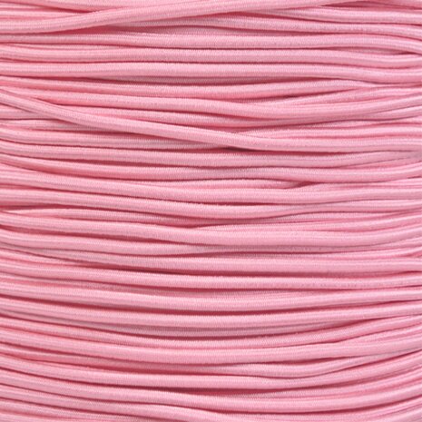 50 meter Elastisch Touw - 3mm - Roze - Op rol