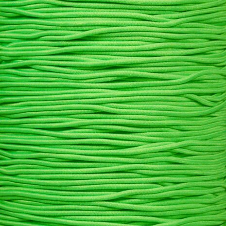 50 meter Elastisch Touw - 3mm - Neon groen - Op rol