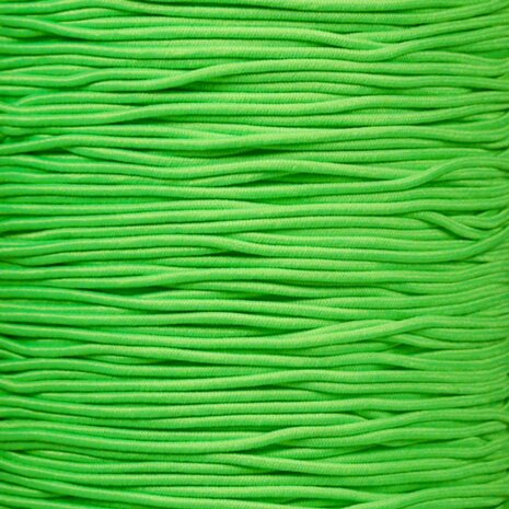 50 meter Elastisch Touw - 3mm - Neon groen - Op rol