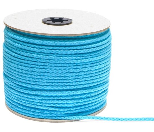 50 meter Elastisch Touw - 3mm - Turquoise - Op rol