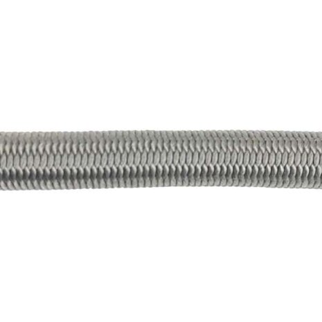 100 meter Elastisch Touw - 4 mm - Grijs - elastiek op rol