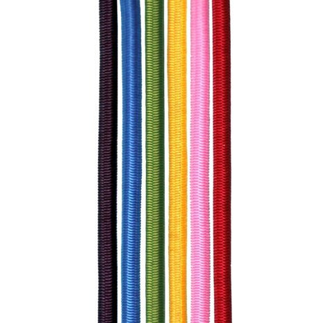 100 meter Elastisch Touw - 4 mm - Bordeaux rood - elastiek op rol