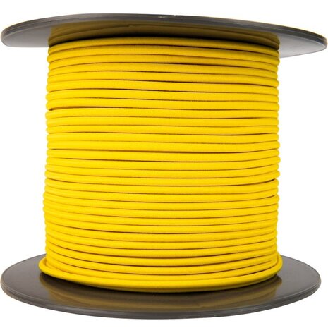 4 mm Elastisch Touw – Geel – 100 Meter op Rol