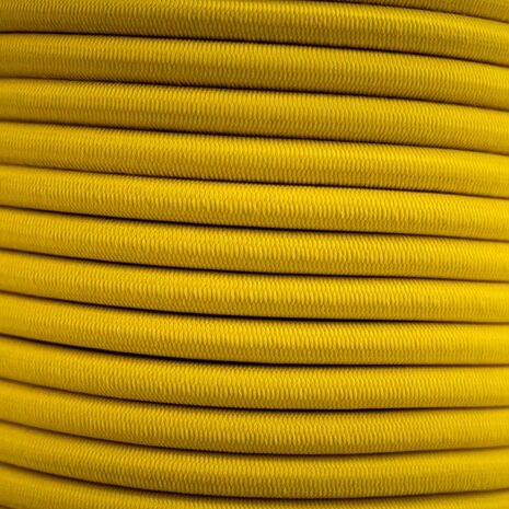 4 mm Elastisch Touw – Geel – Per Meter