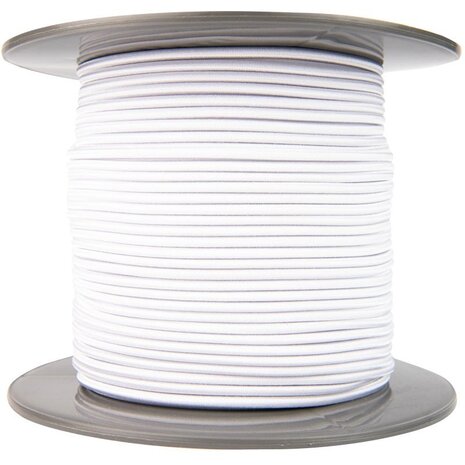 4 mm Elastisch Touw – Wit – Per Meter