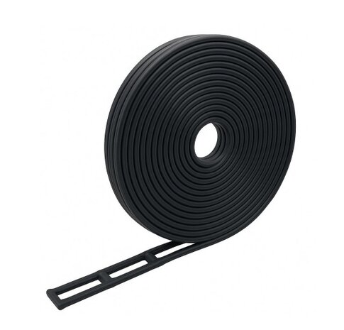 Ladder spanrubber EPDM - per meter - zwart - 30mm breed