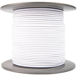 4 mm Elastisch Touw – Wit – 100 Meter op Rol