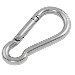 Karabijnhaak / carabiner 9x90mm - gegalvaniseerd