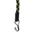 Snelbinder met dubbele haken - 60cm - Zwart / geel