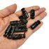 Bevestigingsclip met veer - Dubbel gat - 2x 4mm - Zwart